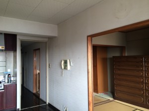 岸和田コーポラス3号棟8階Ｎ様邸リフォーム工事工事前ＬＤＫ