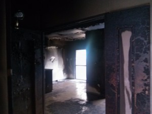 賃貸マンションで火災発生からの原状回復工事